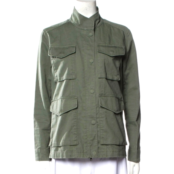 Vince Cotton Utility Jacket, Loden Green, Size Large 🆕 - Picture 1 of 12